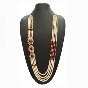 Groom necklace, sherwani mala, wedding jewelry, Indian men jewelry